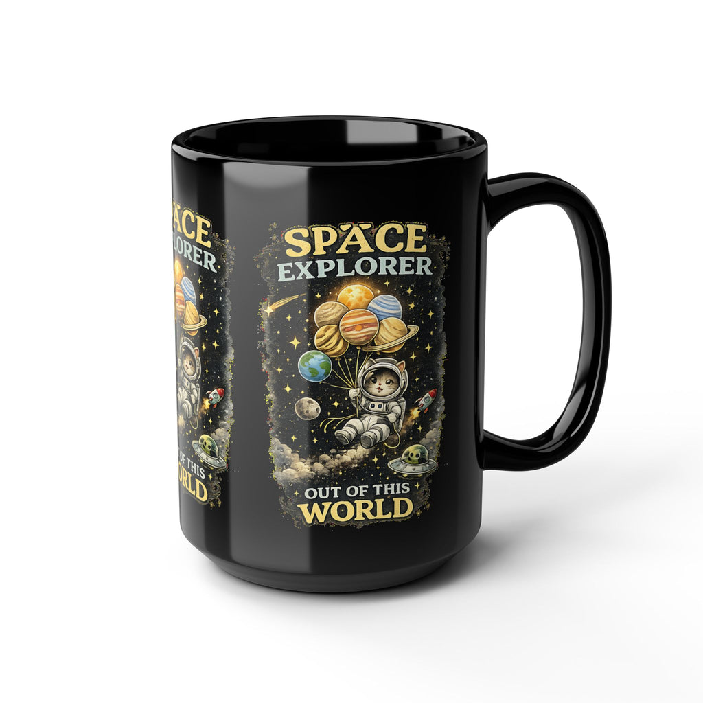 Space Explorer Cat Mug Cute Astronaut Kitty Coffee Cup Out of This World Gift