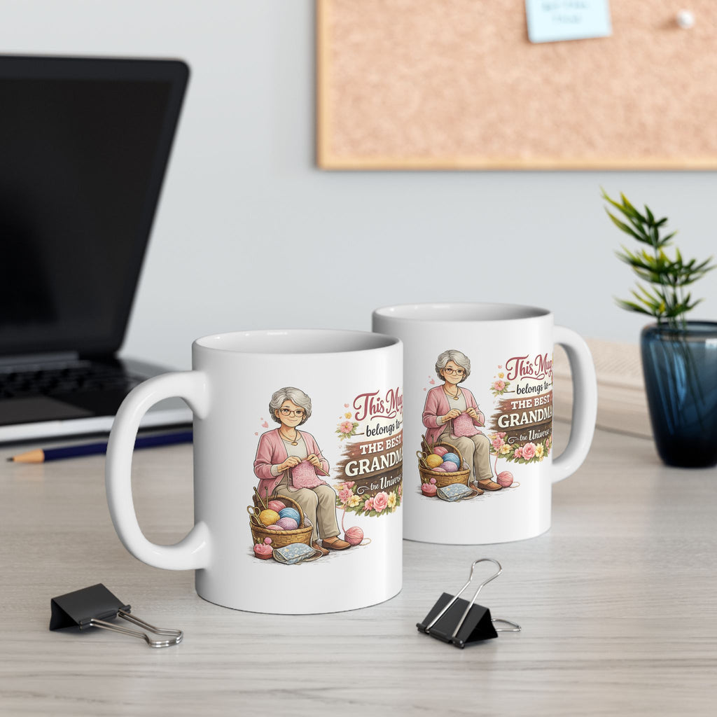 Best Grandma Mug This Mug Belongs To The Best Grandma in the Universe, Grandma Coffee Mug Gift