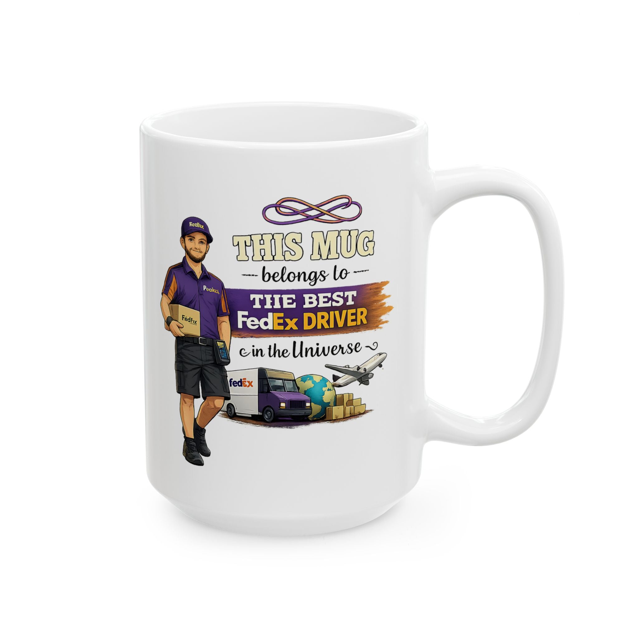 Best Delivery Driver Mug  This Mug Belongs To The Best Shipping Courier in the Universe, Delivery Driver Coffee Mug Gift