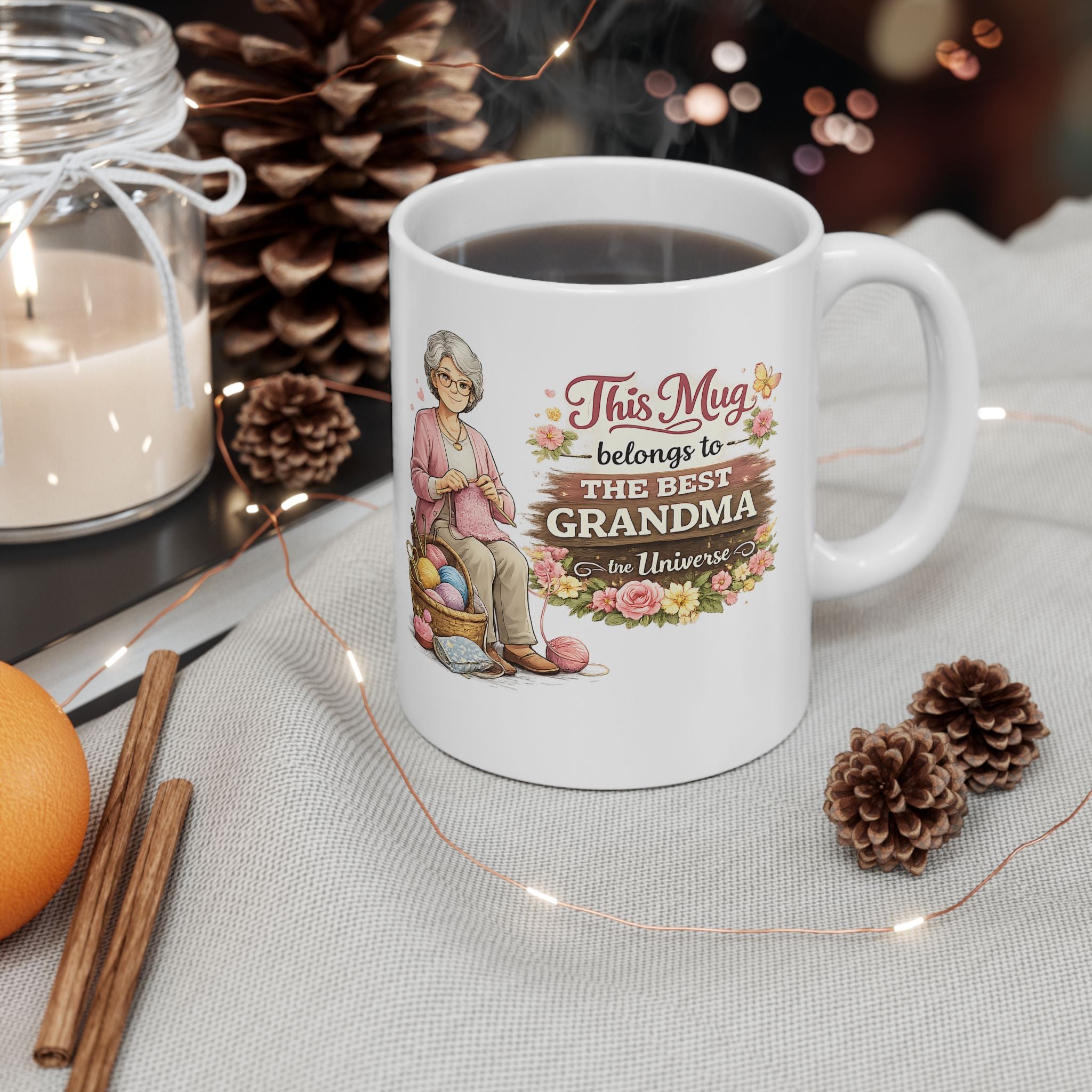 Best Grandma Mug This Mug Belongs To The Best Grandma in the Universe, Grandma Coffee Mug Gift
