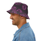 Purple Psychedelic Smile Bucket Hat