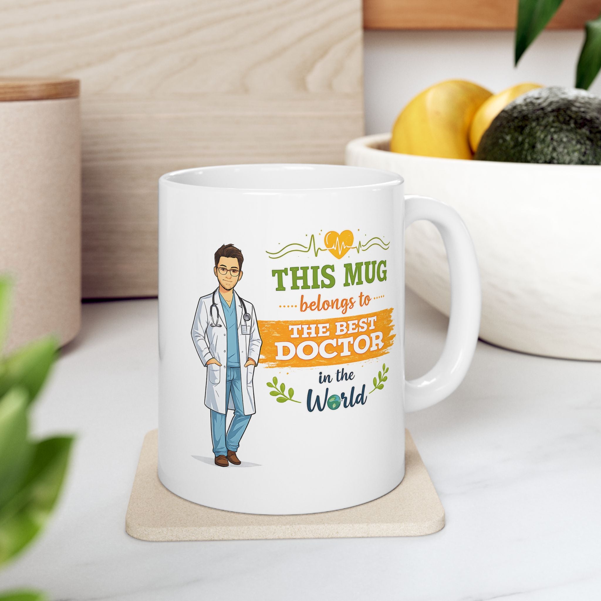 Best Doctor Mug  Funny Doctor Coffee Mug Gift, This Mug Belongs To Doctor, Medical Gift for Doctors