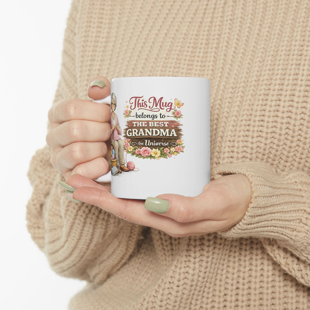 Best Grandma Mug This Mug Belongs To The Best Grandma in the Universe, Grandma Coffee Mug Gift
