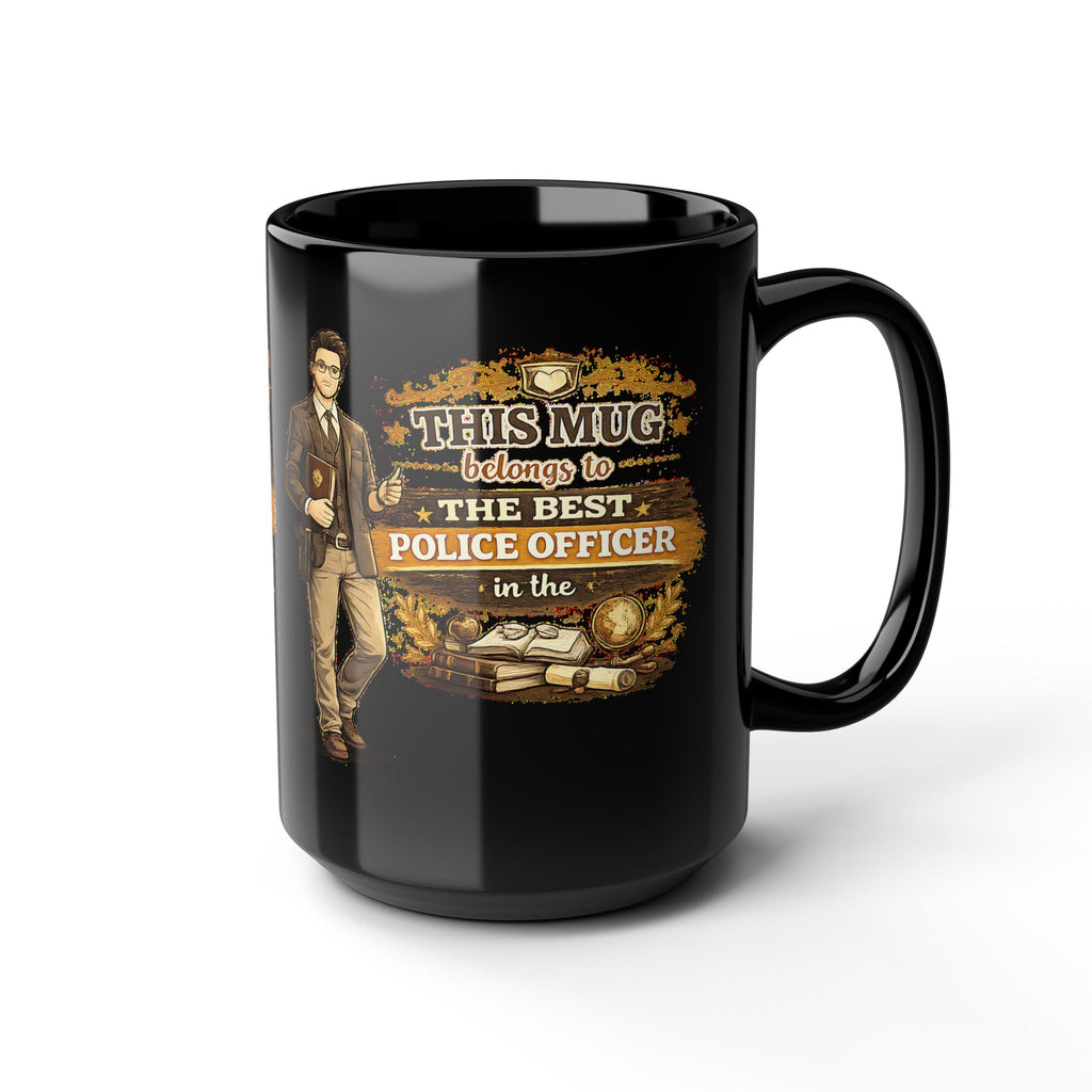 Best Police Officer Mug  This Mug Belongs To The Best Police Officer in the World, Law Enforcement Coffee Mug Gift