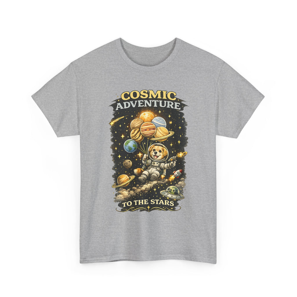 Cosmic Adventure Space Dog Shirt  Cute Astronaut Dog T Shirt, Galaxy Planet Graphic Tee, Space Lover Gift