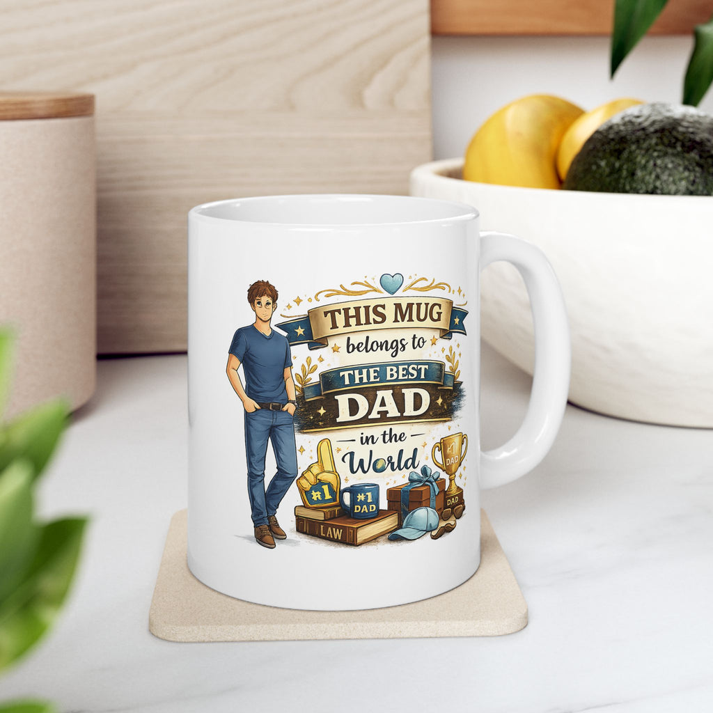 Best Dad Mug  This Mug Belongs To The Best Dad in The World, Fathers Day Gift, Dad Coffee Mug