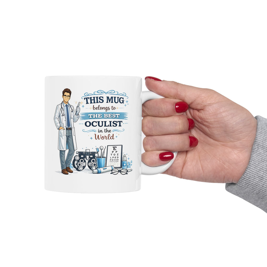 Best Oculist Mug  This Mug Belongs To The Best Oculist in the World, Eye Doctor Coffee Mug Gift