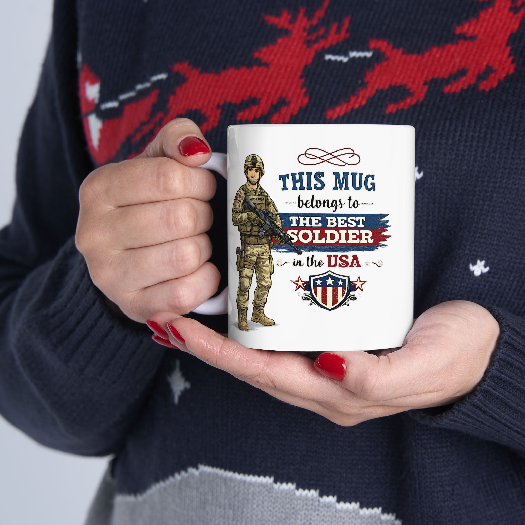 Best Soldier Mug  This Mug Belongs To The Best Soldier in the USA, Military Gift Coffee Mug, Veteran Cup