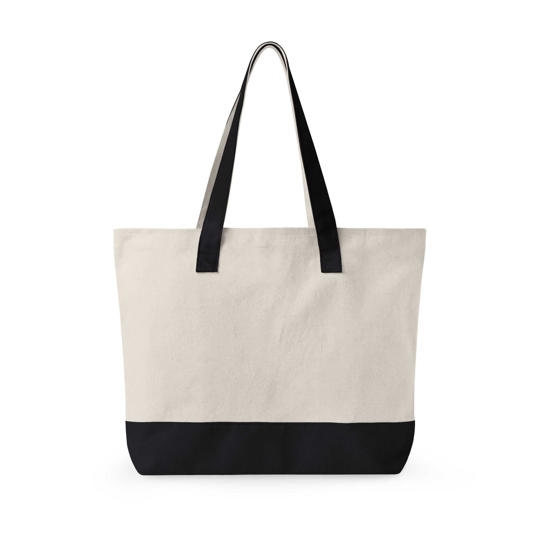 Easy Days canvas tote | Zippered canvas tote, front pocket