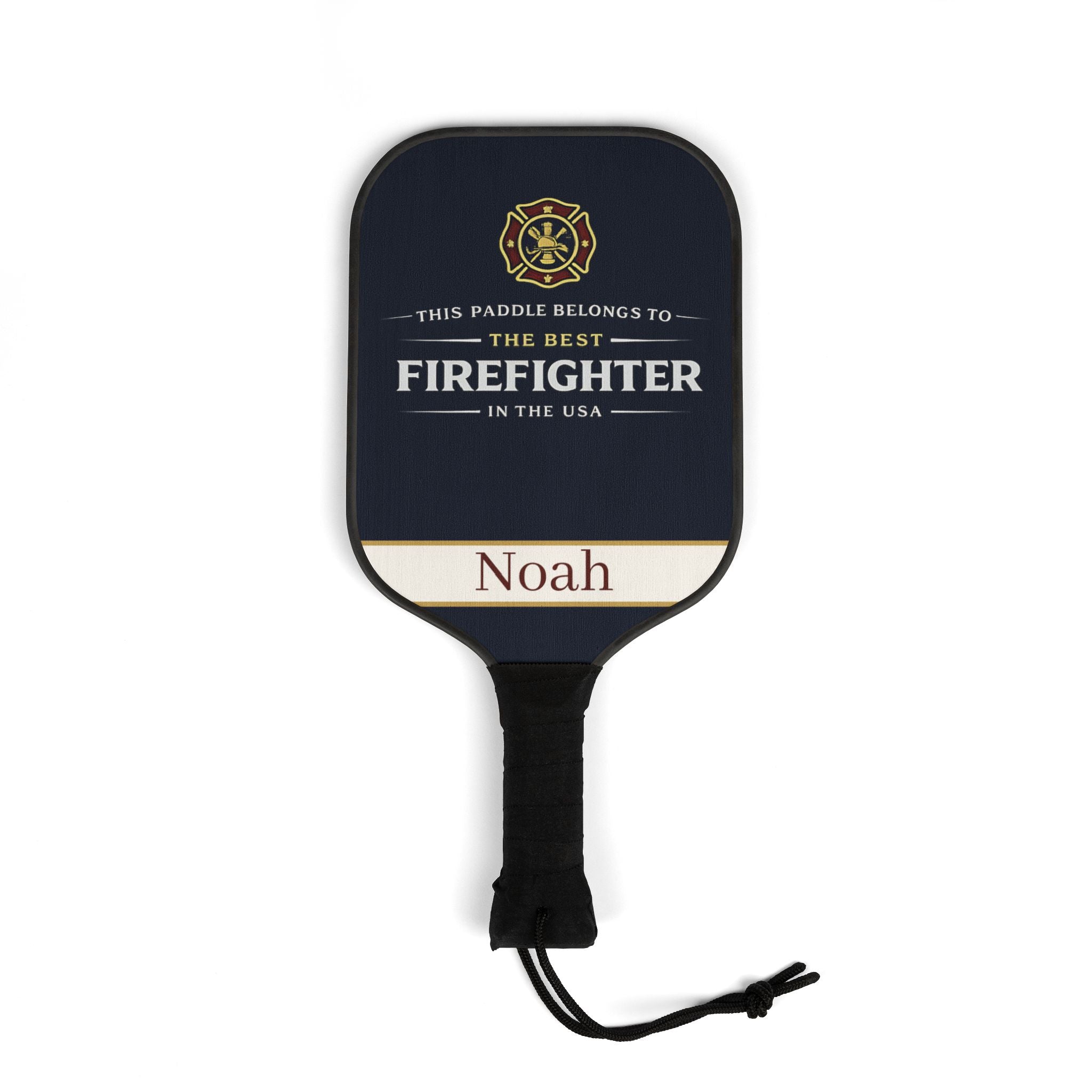 Personalized Firefighter Pickleball Paddle Set | Custom Fireman Gift for Men | First Responder Gift | USA Firefighter Present