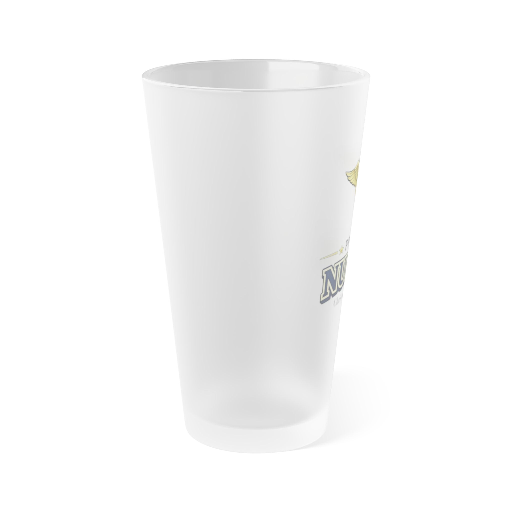 Proud Nurse Frosted Pint Glass  Nurse Appreciation Gift RN Graduation Present  Custom Medical Beer Glass for Healthcare Worker