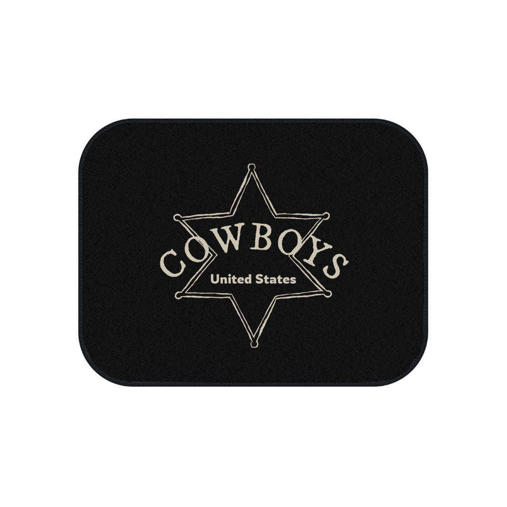 4 Piece Universal Cowboys Car Floor Mats Set Western Country Auto Interior Accessories