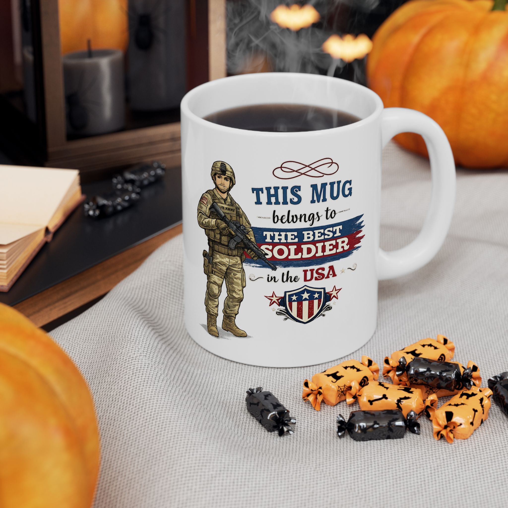 Best Soldier Mug  This Mug Belongs To The Best Soldier in the USA, Military Gift Coffee Mug, Veteran Cup