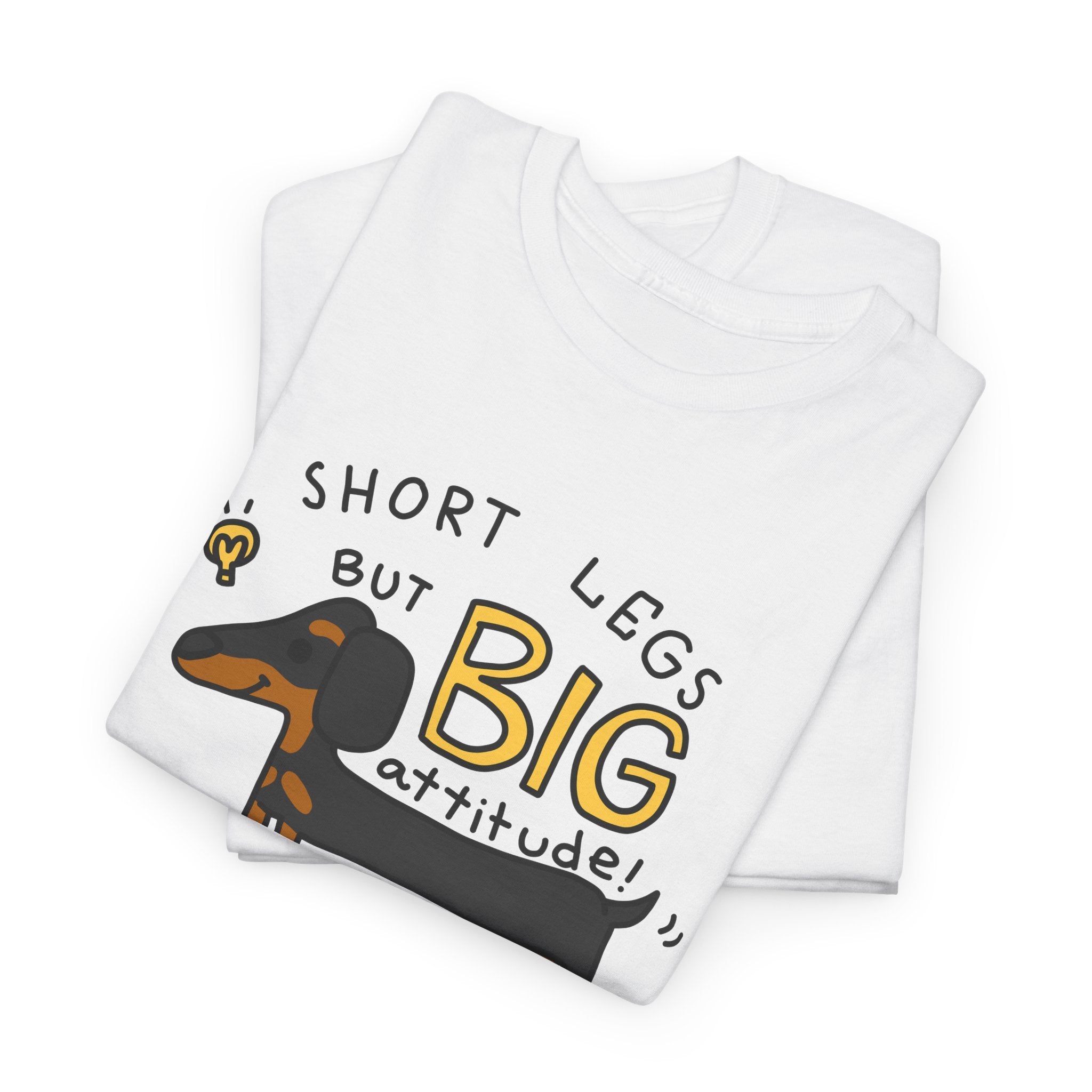 Dachshund T Shirt Short Legs Big Attitude Funny Dog Lover Tee Cute Wiener Dog Shirt Gift for Dog Moms