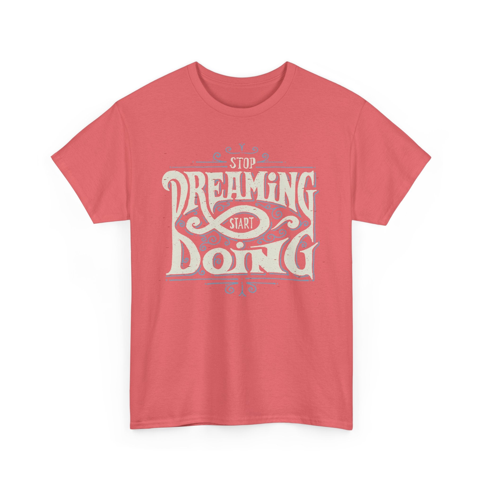 Stop Dreaming Start Doing T Shirt Motivational Quote Tee Vintage Typography Shirt Inspirational Gift for Women