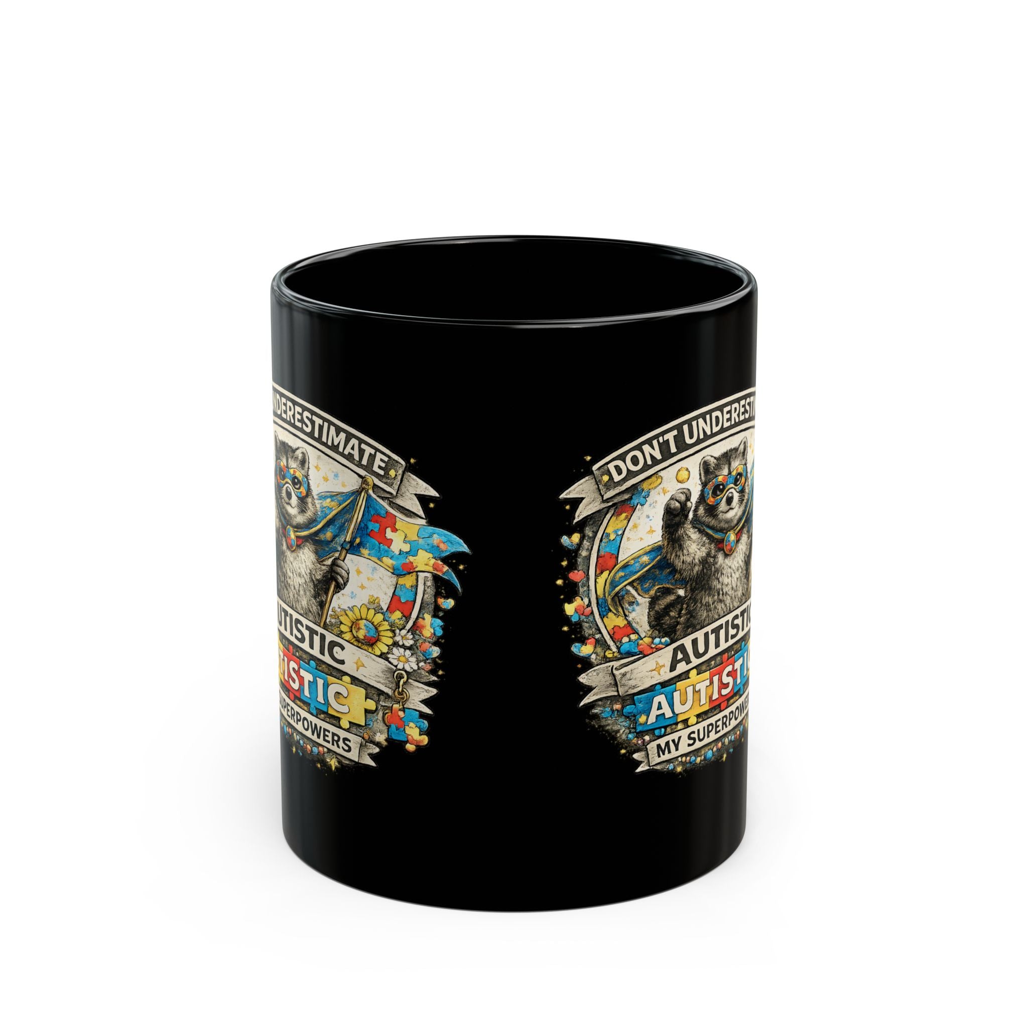 Autism Awareness Mug Dont Underestimate Autistic Superpower Coffee Cup Gift