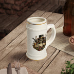Personalized Skull Beer Stein 22oz - Custom Name Poker Mug, Gangster Style Beer Mug
