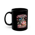 Sweet But Psycho Mug Cute Cat Coffee Cup Funny Kitty Humor Gift for Cat Lovers