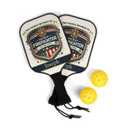 Personalized Firefighter Pickleball Paddle Set | Custom Fireman Gift for Him | First Responder Gift | Firefighter Dad Present