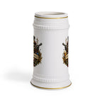 Personalized Skull Beer Stein 22oz - Custom Name Poker Mug, Gangster Style Beer Mug