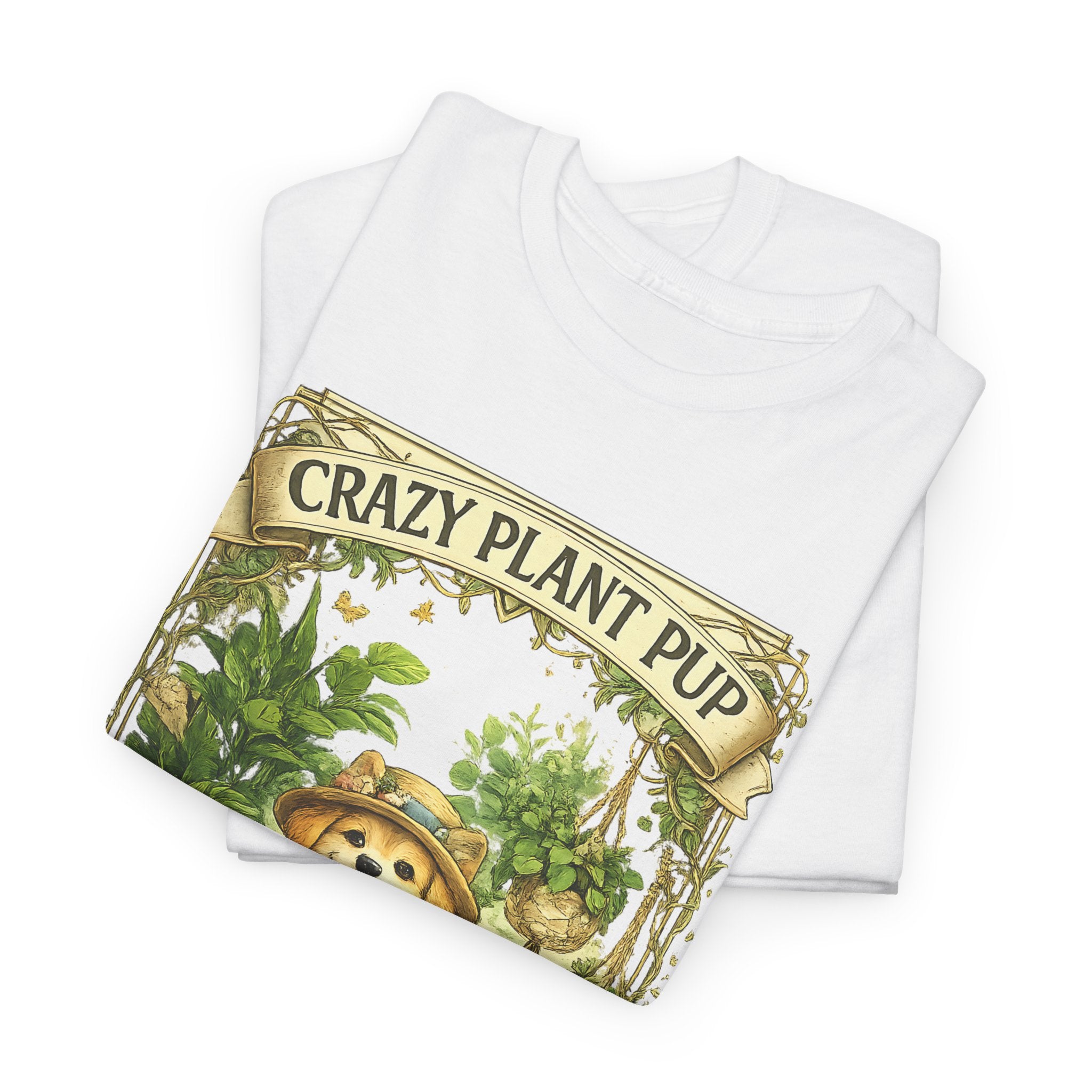 Crazy Plant Pup Shirt  Cute Dog Gardening T Shirt, Plant Lover Dog Tee, Funny Gardening Gift