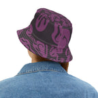 Purple Psychedelic Smile Bucket Hat