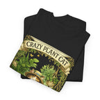 Crazy Plant Cat Shirt  Cute Cat Gardening T Shirt, Plant Lover Cat Tee, Botanical Cat Gift