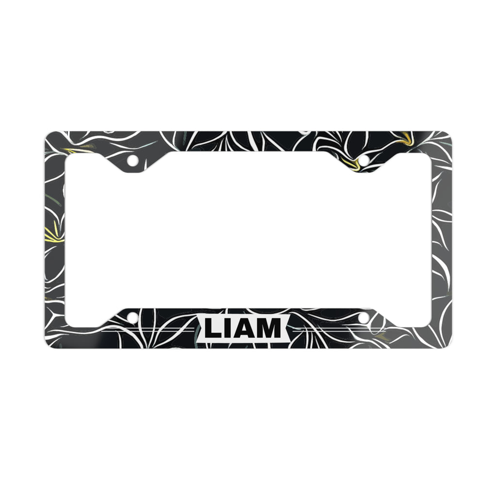 Personalized License Plate Frame Custom Name Metal Car Frame Modern Design