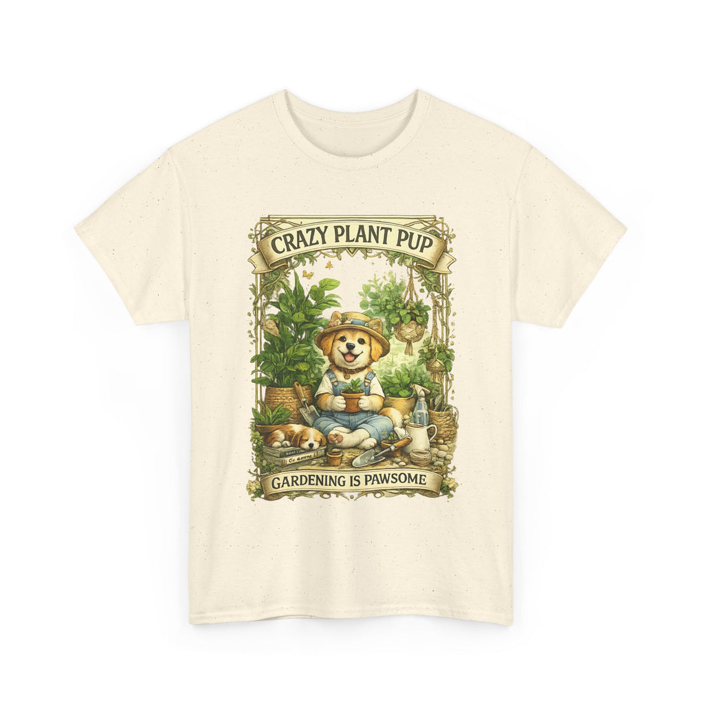 Crazy Plant Pup Shirt  Cute Dog Gardening T Shirt, Plant Lover Dog Tee, Funny Gardening Gift