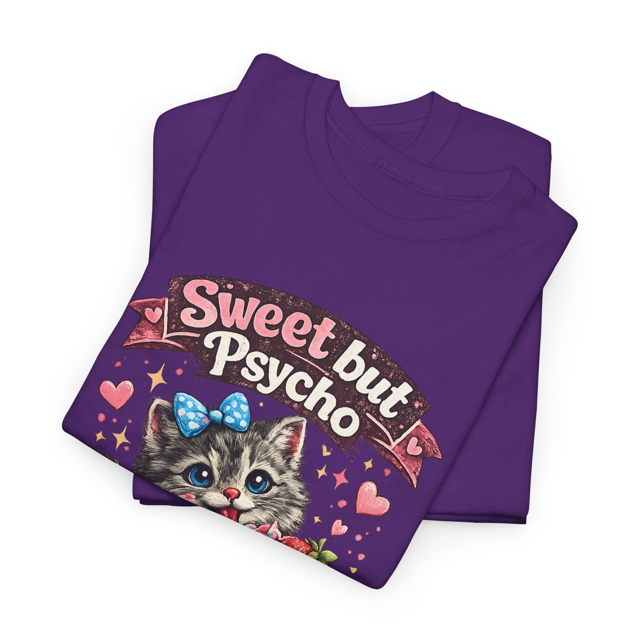 Sweet But Psycho Cat Shirt  Cute Funny Cat T Shirt, Kawaii Cat Graphic Tee, Cat Lover Gift