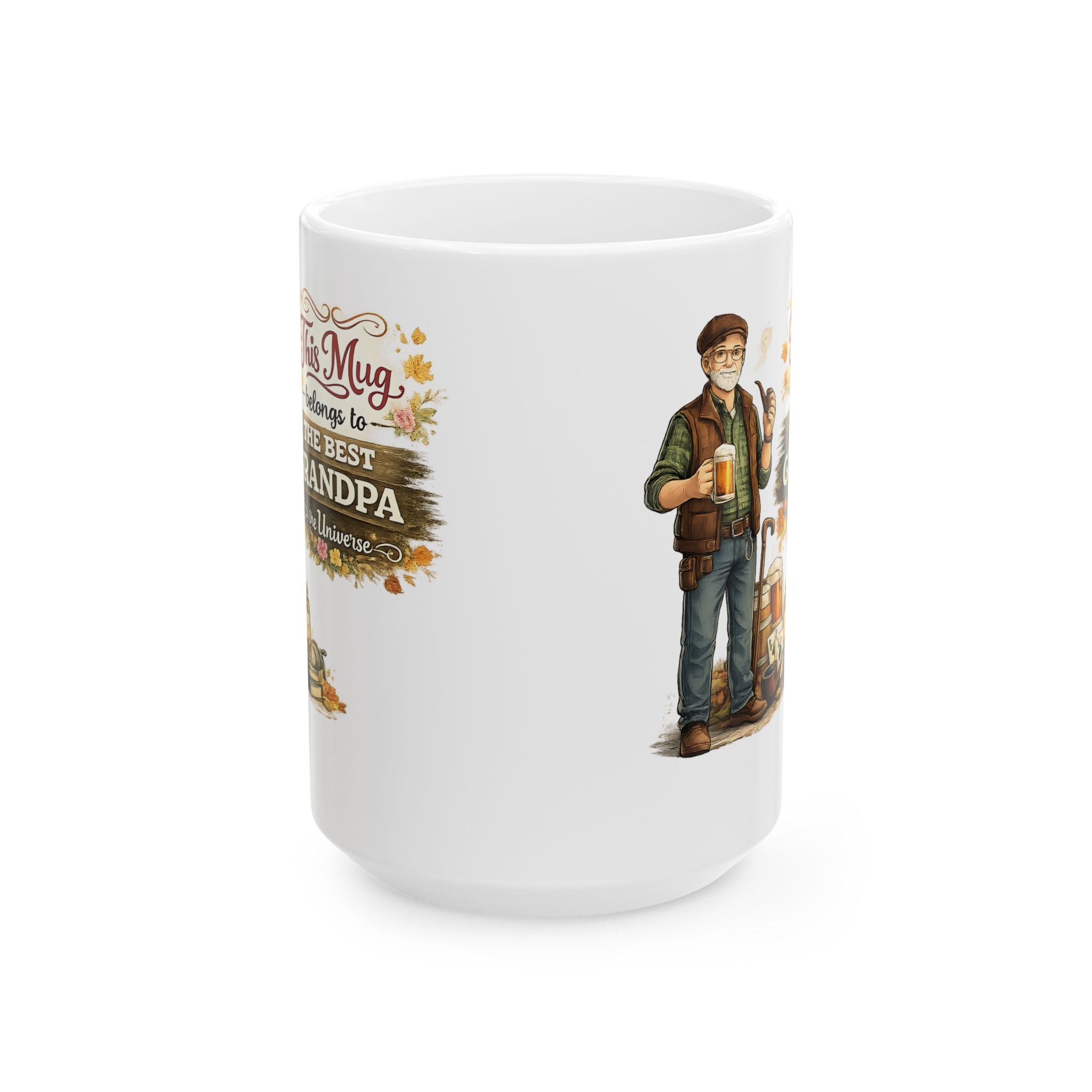 Best Grandpa Mug This Mug Belongs To The Best Grandpa in the Universe, Grandpa Coffee Mug Gift