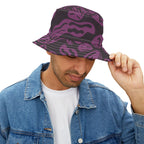 Purple Psychedelic Smile Bucket Hat