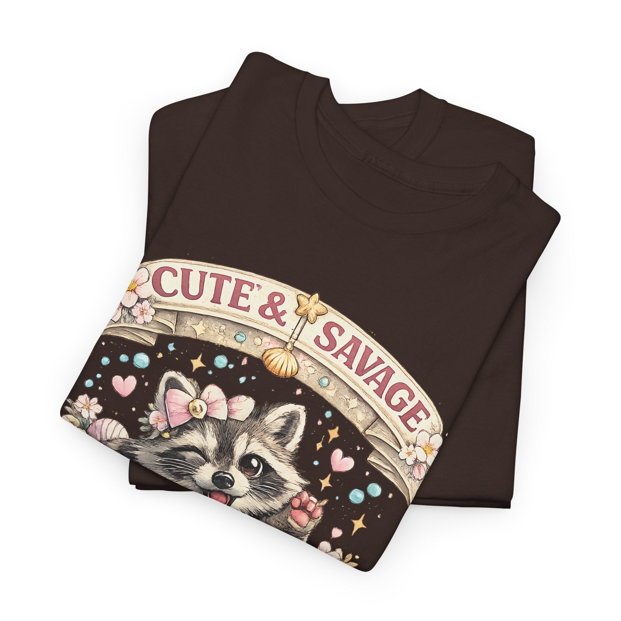 Cute and Savage Raccoon Shirt  Funny Cute Raccoon T Shirt, Hot Mess Express Tee, Animal Lover Gift