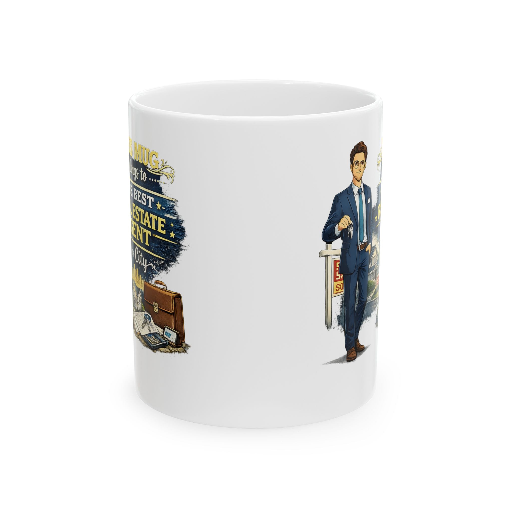 Best Real Estate Agent Mug This Mug Belongs To The Best Realtor in the City, Real Estate Gift Coffee Mug