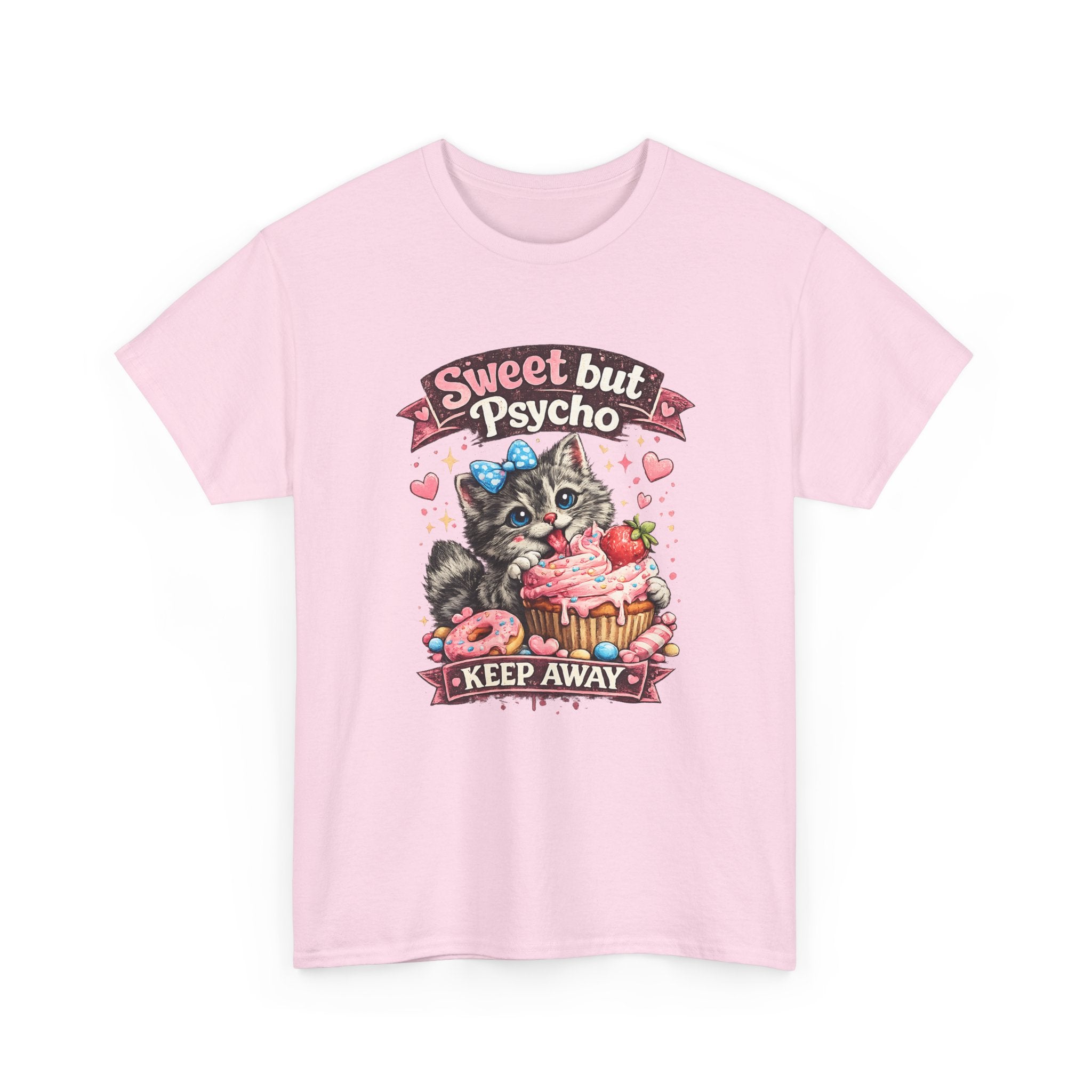 Sweet But Psycho Cat Shirt  Cute Funny Cat T Shirt, Kawaii Cat Graphic Tee, Cat Lover Gift