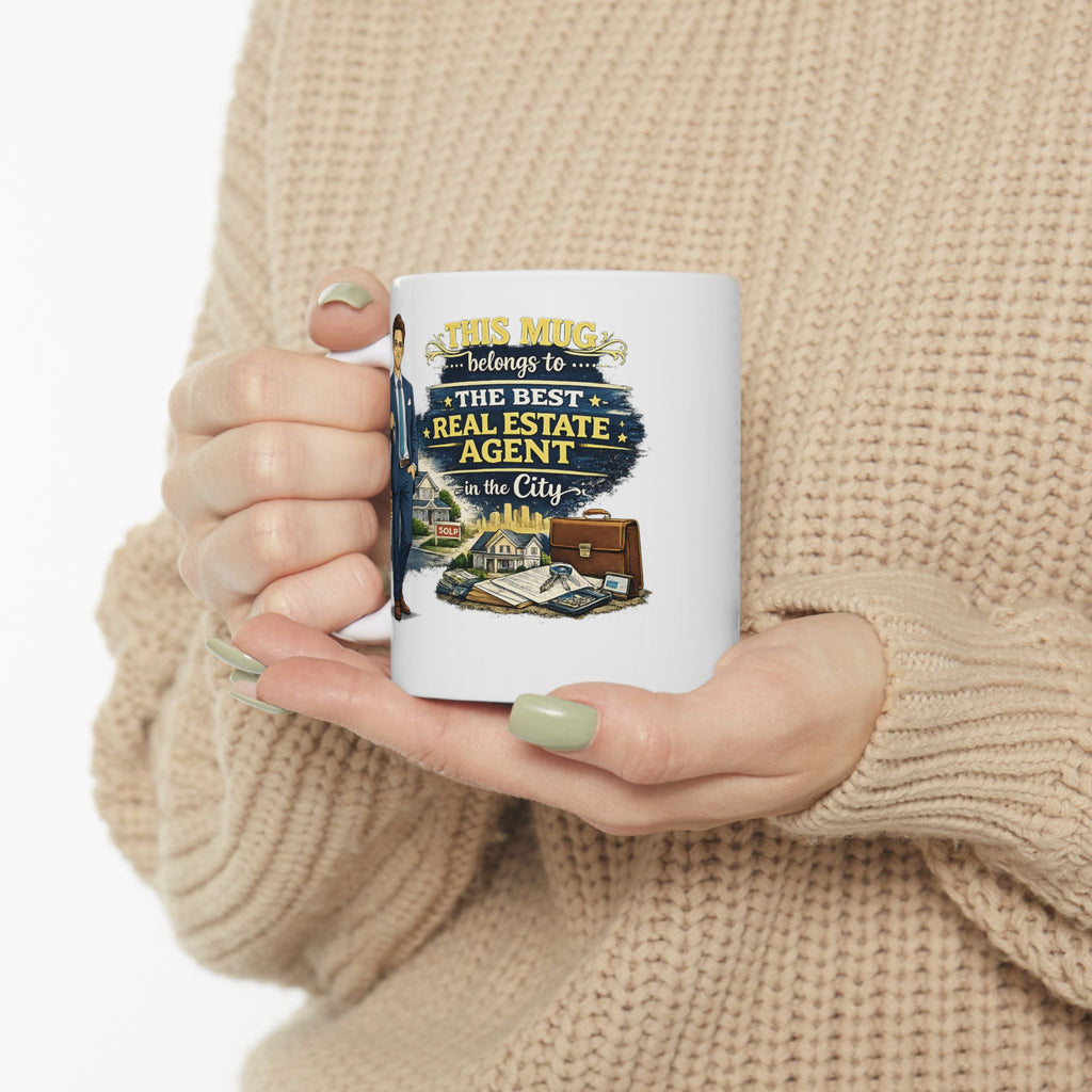 Best Real Estate Agent Mug This Mug Belongs To The Best Realtor in the City, Real Estate Gift Coffee Mug