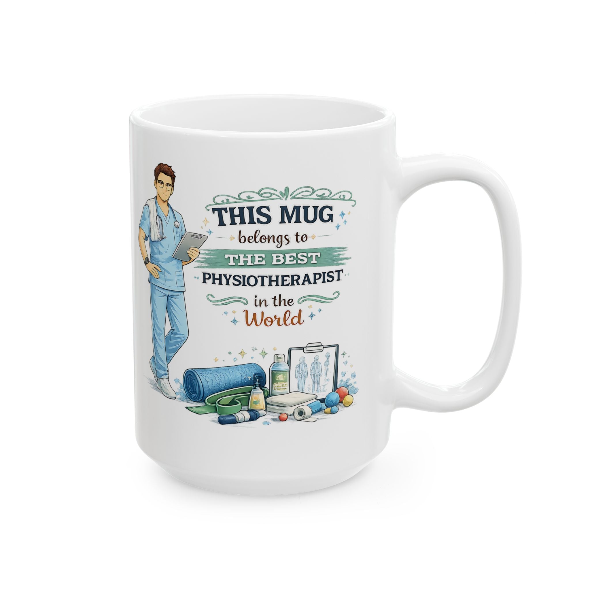 Best Physiotherapist Mug This Mug Belongs To The Best Physiotherapist in the World, Physical Therapist Gift