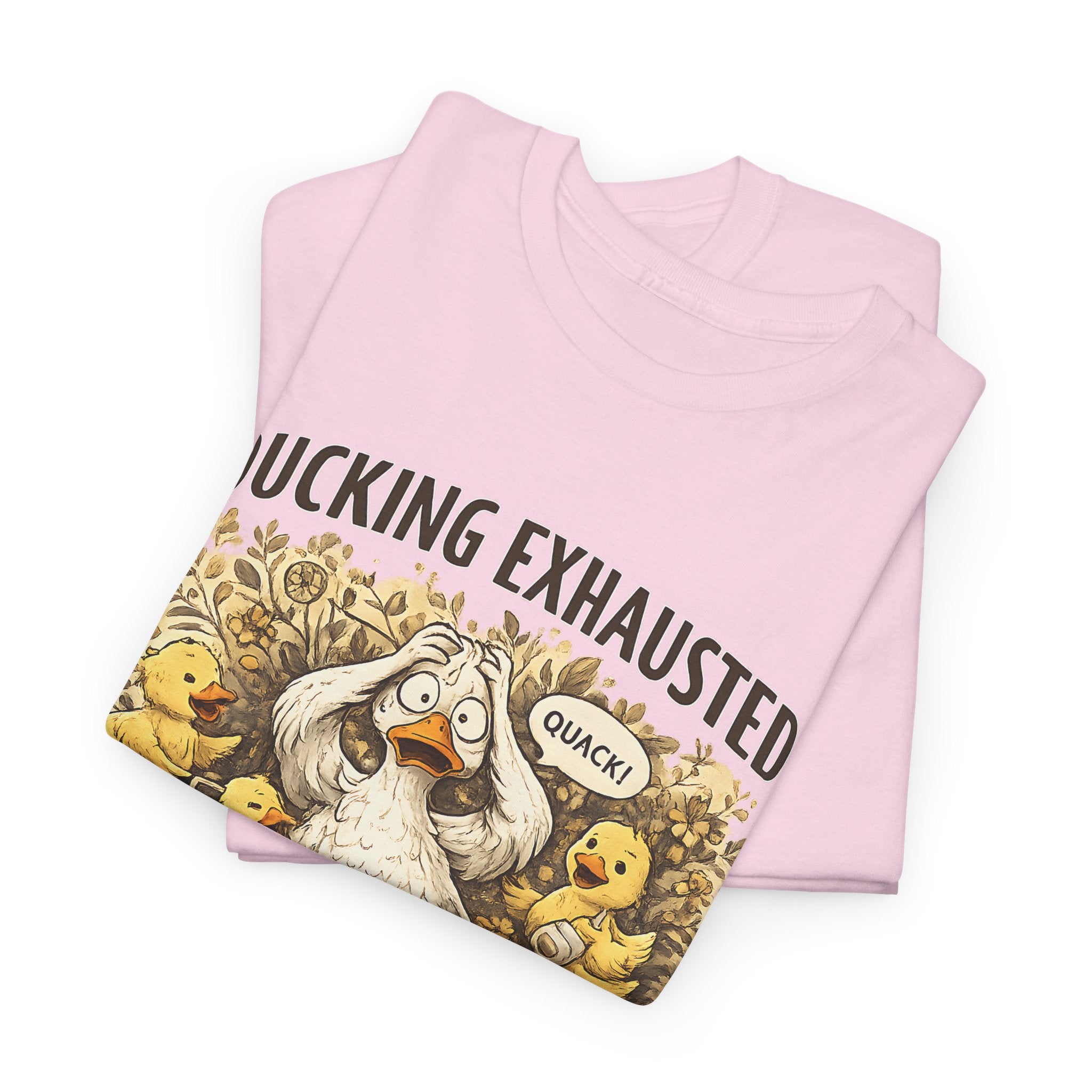 Ducking Exhausted Mom Life T Shirt  Funny Mom Shirt, Tired Mom Tee, Mom Life Graphic Shirt