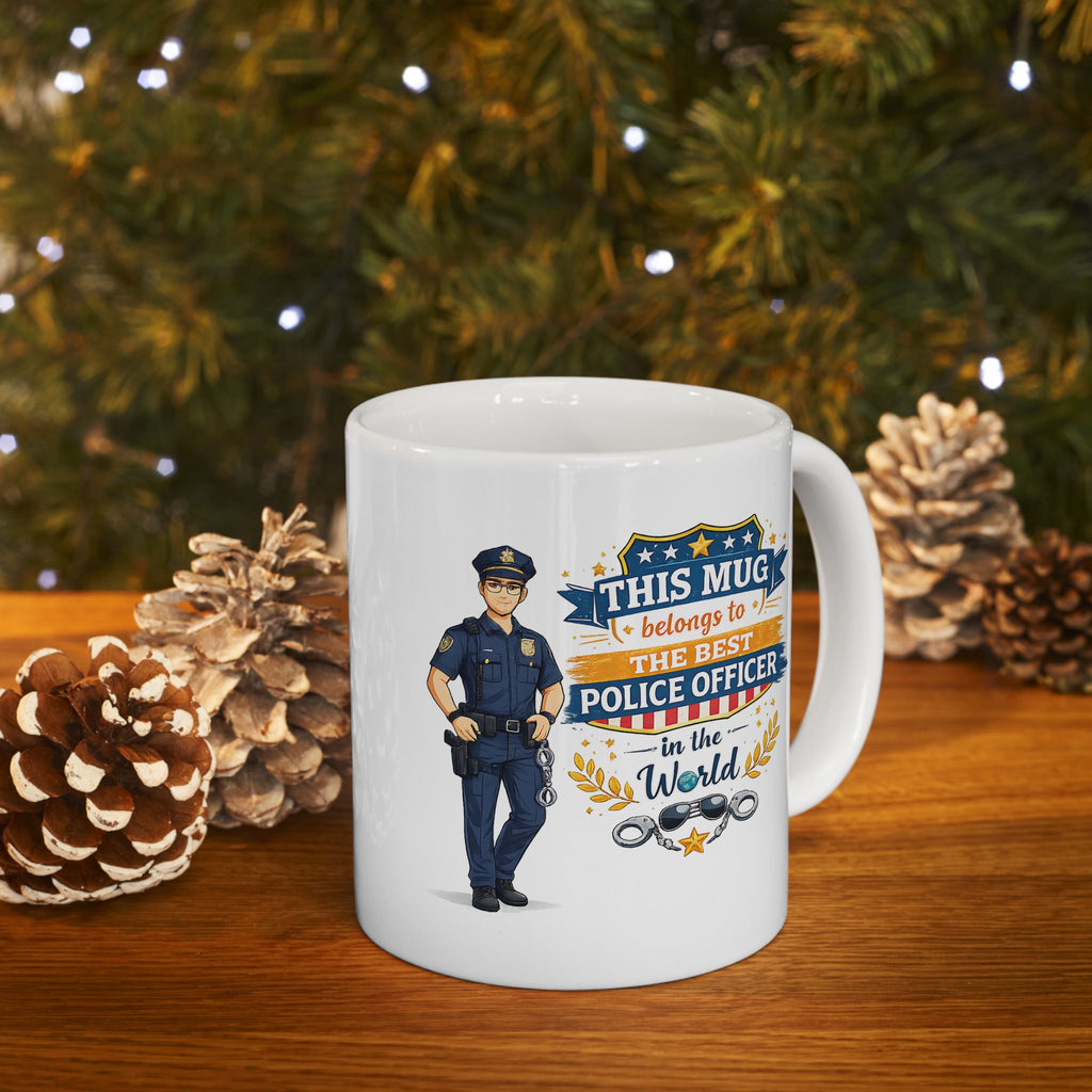 Best Police Officer Mug This Mug Belongs To The Best Police Officer in The World, Police Gift Coffee Mug