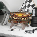 Navajo Nation Vanity License Plate Southwest Desert Native Inspired Design