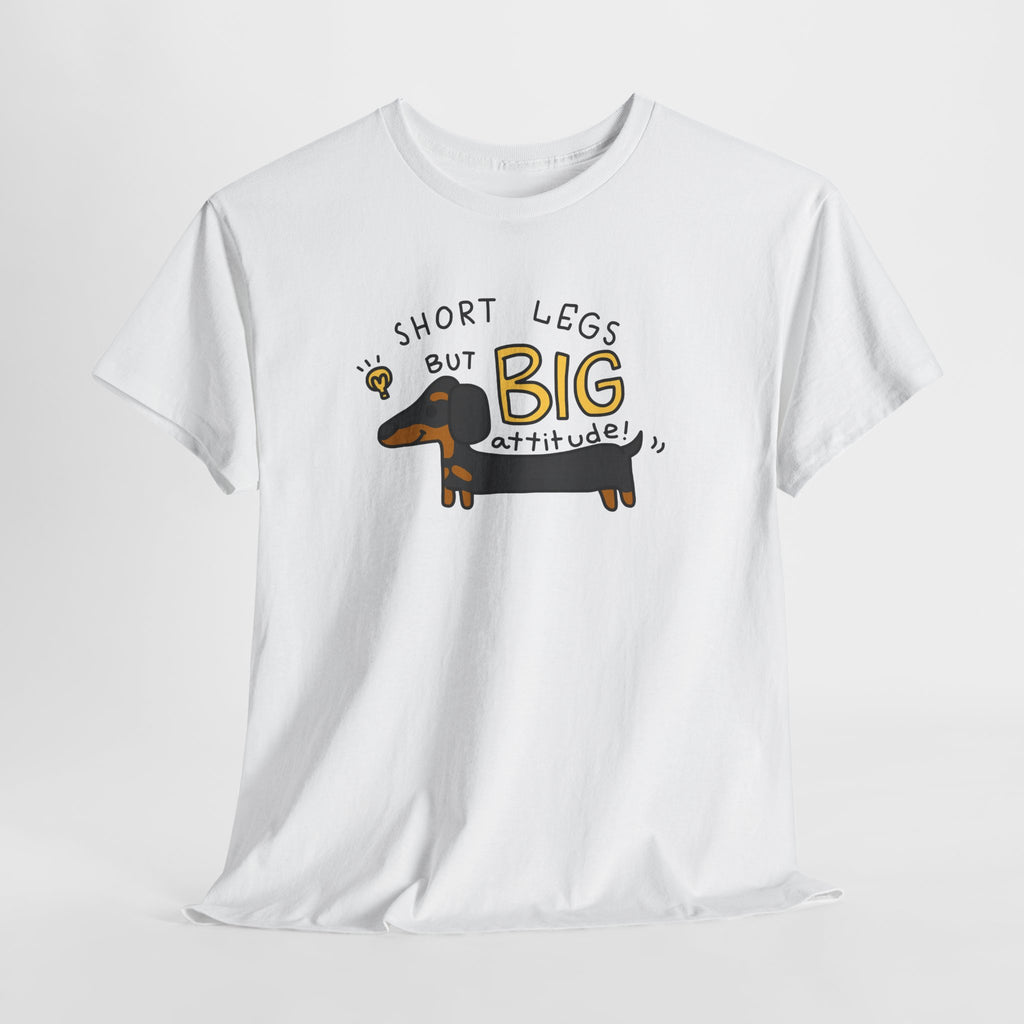 Dachshund T Shirt Short Legs Big Attitude Funny Dog Lover Tee Cute Wiener Dog Shirt Gift for Dog Moms