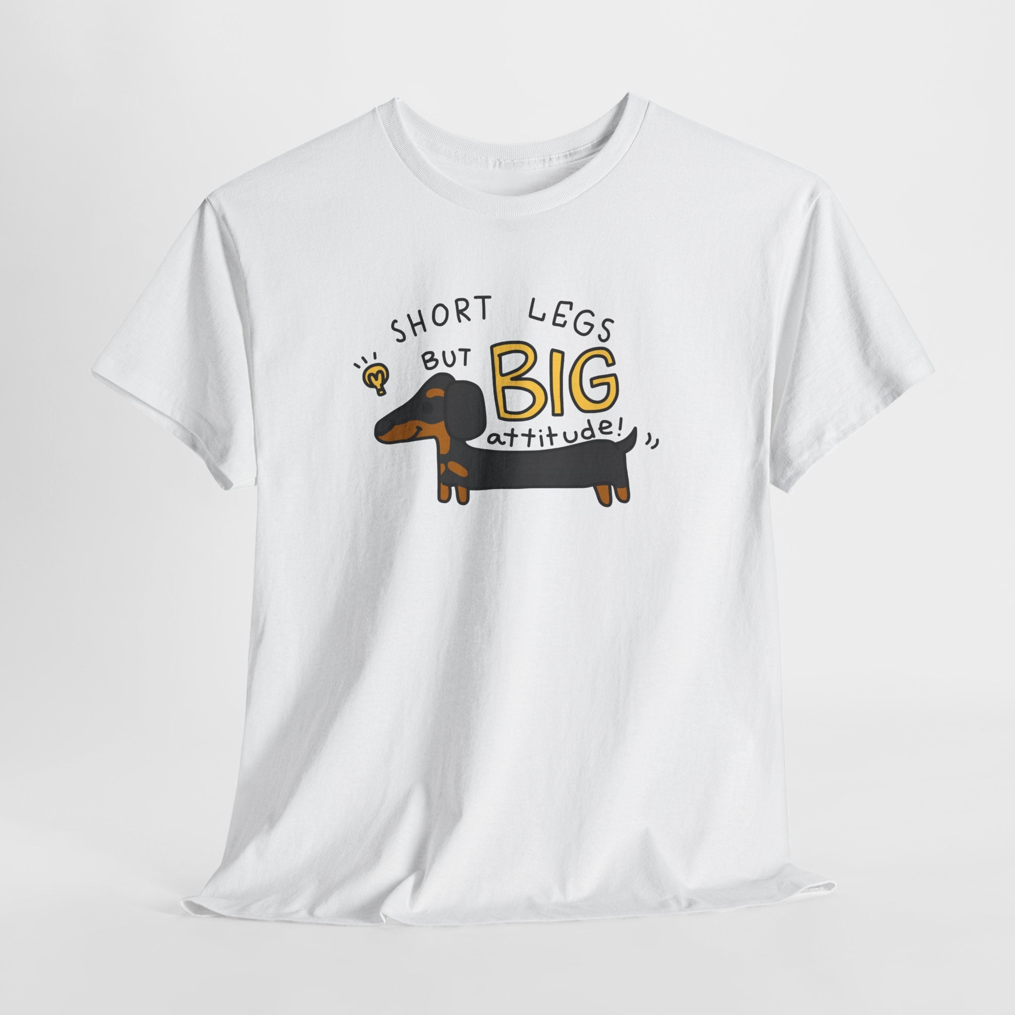 Dachshund T Shirt Short Legs Big Attitude Funny Dog Lover Tee Cute Wiener Dog Shirt Gift for Dog Moms